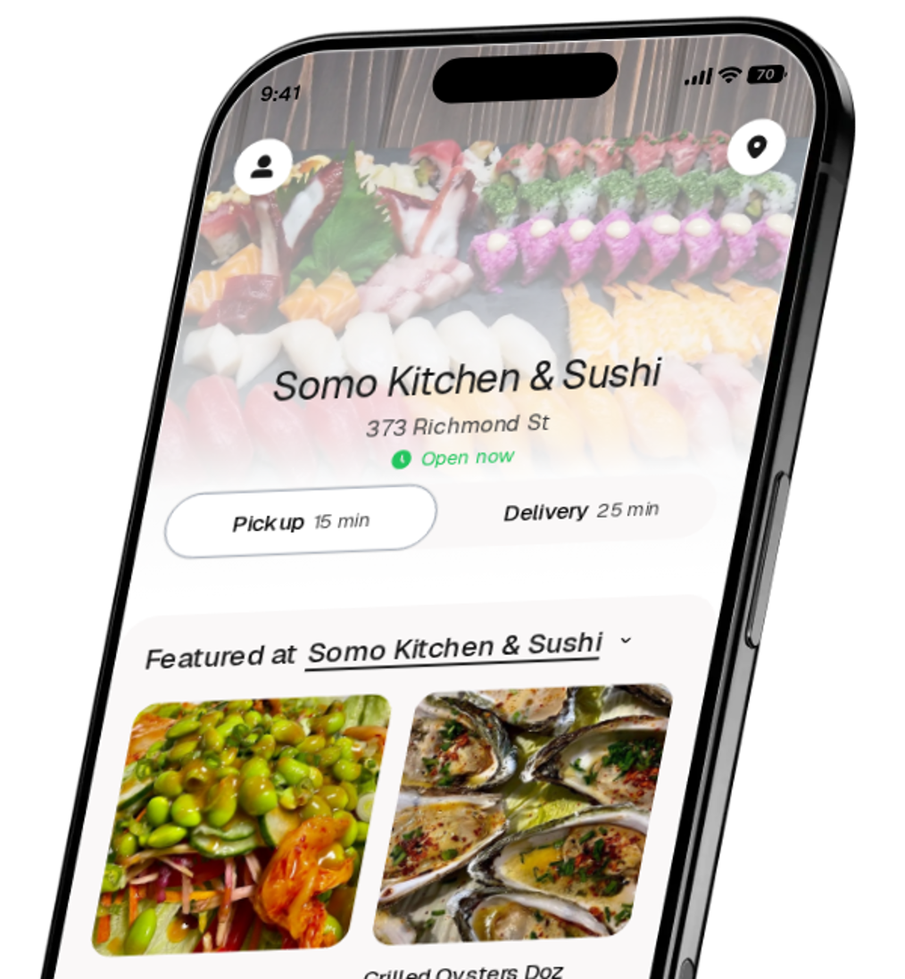 Somo Kitchen & Sushi app preview