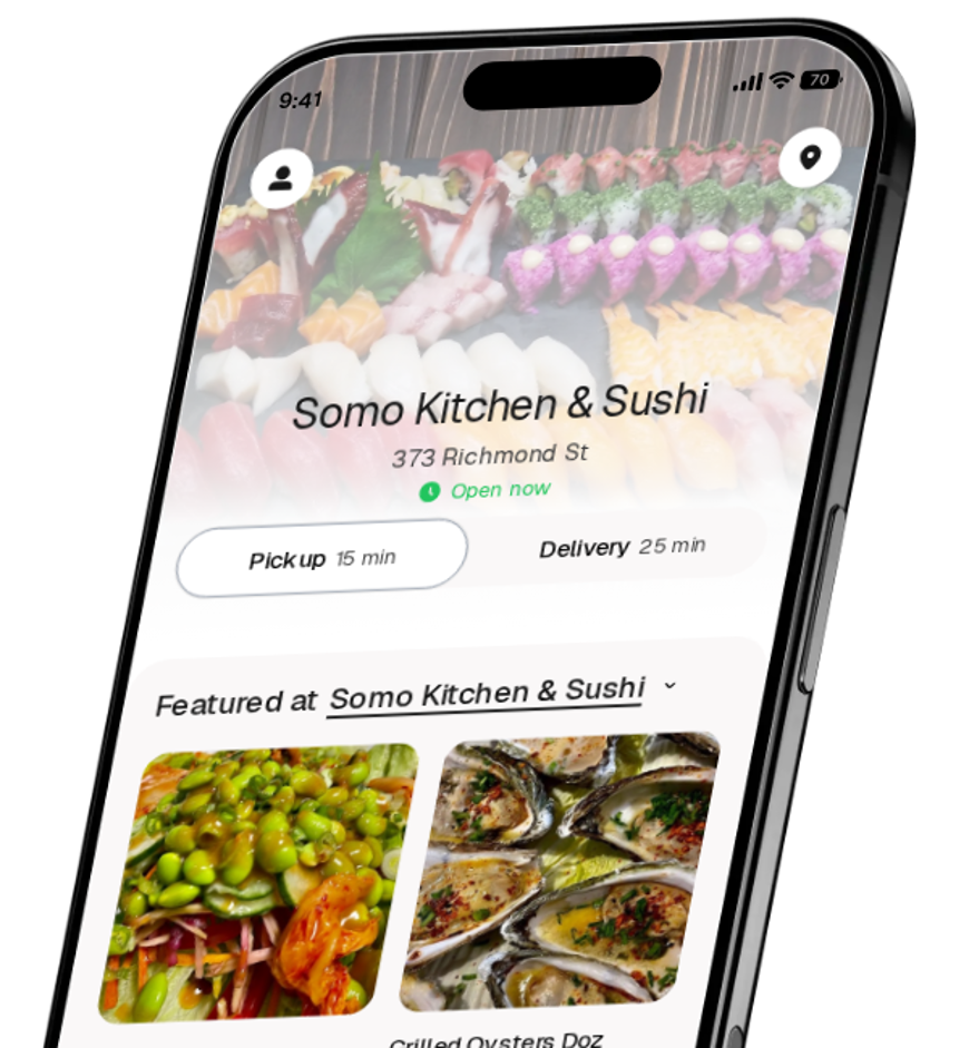 Somo Kitchen & Sushi app preview